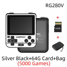 Load image into Gallery viewer, ANBERNIC RG351V Handheld Game Player 2500 Classic Games IPS Screen 64G Card RK3326 Retro Game 351V Glass Portable Game Console