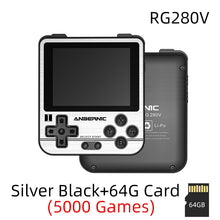 Load image into Gallery viewer, ANBERNIC RG351V Handheld Game Player 2500 Classic Games IPS Screen 64G Card RK3326 Retro Game 351V Glass Portable Game Console