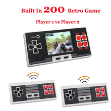 Load image into Gallery viewer, Portable Handheld Game Console Built in 8 Bit 200 Classic Video Game Support Dual wireless joystick 2.8 inch Retro Console