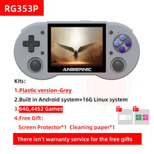 Load image into Gallery viewer, Anbernic New RG353P Handheld Game Console 3.5 Inch Multi-touch Screen Android Linux System HDMI-compatible Player 64G 4400 Games