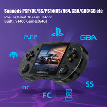 Load image into Gallery viewer, Anbernic New RG353P Handheld Game Console 3.5 Inch Multi-touch Screen Android Linux System HDMI-compatible Player 64G 4400 Games