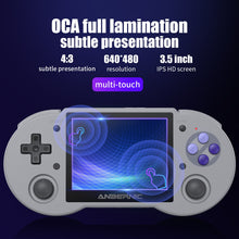 Load image into Gallery viewer, Anbernic New RG353P Handheld Game Console 3.5 Inch Multi-touch Screen Android Linux System HDMI-compatible Player 64G 4400 Games
