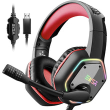 Load image into Gallery viewer, EKSA E1000 Gaming Headphones With Noise Cancelling Microphone RGB Light 7.1 Surround Sound Wired Gaming Headset Gamer For PS4 PC
