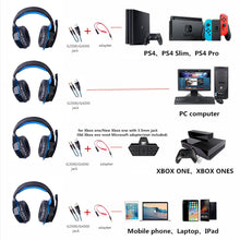 Load image into Gallery viewer, Game Headphones Gaming Headsets Bass Stereo Over-Head Earphone Casque PC Laptop Microphone Wired Headset For Computer PS4 Xbox