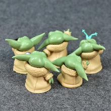 Load image into Gallery viewer, 5pcs/set Baby Yoda Grogu Mandalorian Action Figure Toys 4-7cm Yoda Baby Action Toys Star Wars Figures