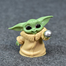 Load image into Gallery viewer, 5pcs/set Baby Yoda Grogu Mandalorian Action Figure Toys 4-7cm Yoda Baby Action Toys Star Wars Figures