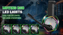 Load image into Gallery viewer, Gaming Headphone For PC/PS4/PS5 EKSA E1000 7.1 Surround RGB Gaming Headset Gamer USB Wired Headphones with Noise Cancelling Mic