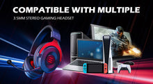 Load image into Gallery viewer, EKSA Professional Gaming Headset E900 Stereo Wired Game Headphones Headset Gamer With Microphone For PS4/Smartphone/Xbox/PC