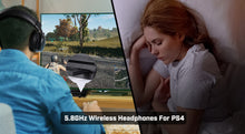 Load image into Gallery viewer, EKSA 5.8GHz Wireless Headphones E910 Gaming Headset with Microphone/ENC/7.1 Surround/Low Latency Headset Gamer for PS4/PS5/PC/TV
