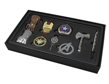 Load image into Gallery viewer, Marvels Action Figure Ornament Toys Thor Ax Iron Man Mask Thanos Glove Keychains Avengers Endgame Car Key Pendant