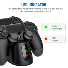 Load image into Gallery viewer, BEBONCOOL Controller Charger Dualsense Dock For PS4 Charging Station For DualShock 4/Playstation 4/PS4/ Pro /PS4 Slim Controller