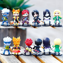 Load image into Gallery viewer, 8-10cm Naruto Anime Figures Model Q Version Naruto Sasuke Kakashi Igaara Itachi Sakura Figurine