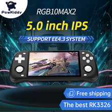 Load image into Gallery viewer, POWKIDDY Max2 Retro Open Source System RGB10 max 2 Handheld Game Console RK3326 5.0-Inch IPS Screen