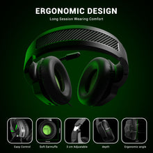 Load image into Gallery viewer, EKSA Headset Gamer 3.5mm Wired Gaming Headphones for PC/Xbox/PS4/PS5 with Noise Cancelling Microphone Over-Ear Computer Earphone