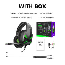Load image into Gallery viewer, EKSA Headset Gamer 3.5mm Wired Gaming Headphones for PC/Xbox/PS4/PS5 with Noise Cancelling Microphone Over-Ear Computer Earphone