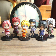 Load image into Gallery viewer, 8-10cm Naruto Anime Figures Model Q Version Naruto Sasuke Kakashi Igaara Itachi Sakura Figurine