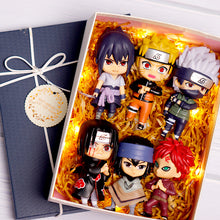 Load image into Gallery viewer, 8-10cm Naruto Anime Figures Model Q Version Naruto Sasuke Kakashi Igaara Itachi Sakura Figurine