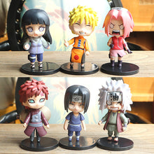 Load image into Gallery viewer, 8-10cm Naruto Anime Figures Model Q Version Naruto Sasuke Kakashi Igaara Itachi Sakura Figurine