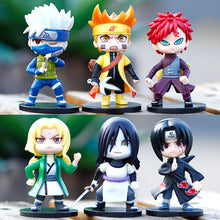 Load image into Gallery viewer, 8-10cm Naruto Anime Figures Model Q Version Naruto Sasuke Kakashi Igaara Itachi Sakura Figurine