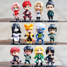 Load image into Gallery viewer, 8-10cm Naruto Anime Figures Model Q Version Naruto Sasuke Kakashi Igaara Itachi Sakura Figurine