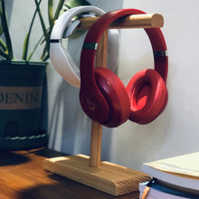 Load image into Gallery viewer, T Shape Wooden Stand Holder for Headset Display Shelf Desk Hanger Headphones Stands Storage Brackets Home Storage Organizer