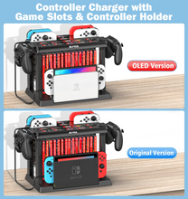 Load image into Gallery viewer, OIVO For Switch Joycon Charger Pro Controller Holder Switch Game Storage Tower For Nintendo Switch OLED Charging Dock Station
