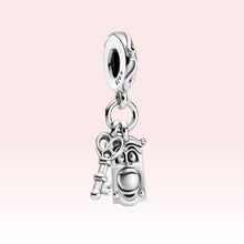 Load image into Gallery viewer, Disney Hot Sell Mouse Charms 925 Sterling Silver Original Beauty Girl Charms Fit For Pandora Bracelet Bangle DIY Jewelry Making