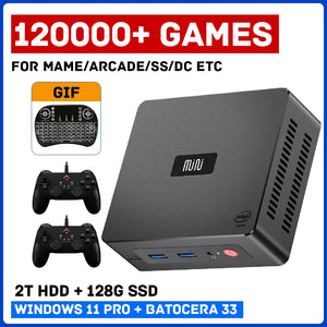 Super Console X GK Mini Retro Video Game Console With 120000 Game Emulators Dual 4K Portable Game Player Batocera & Win 11 Pro