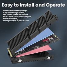 Load image into Gallery viewer, JEYI Cooler II 2280 SSD Heatsink M.2 NVME Radiator Magnesium Aluminum Alloy PC Efficient Radiator with Thermal Silicone pad
