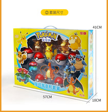 Load image into Gallery viewer, NEW Genuine Pokemon 9 Different Styles Toy Set Pokeball Pocket Monster Pikachu Eevee Charizard Gyarados Blastoise Figures Model