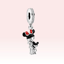 Load image into Gallery viewer, Disney Charms 100% 925 Sterling Silver Original Charms Cute Dog Elephant Beads Fit Pandora Bracelet Bangle DIY Jewelry Making