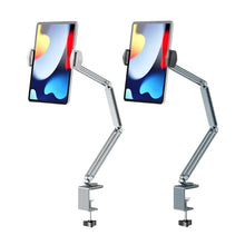 Load image into Gallery viewer, Bed Tablet Stand for 4-12.9 inches Mobile Phones Tablets  Aluminum Arm Bed Desk Tablet Mount Support for iPad Mini
