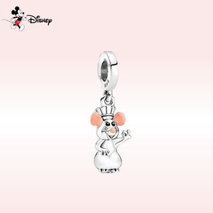 Donald Duck Mickey Mouse 925 Sterling Silver Disney Hot Air Balloon Charms Fit For Pandora Bracelet Bangle DIY Jewelry Making