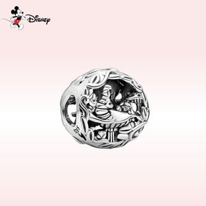 Donald Duck Mickey Mouse 925 Sterling Silver Disney Hot Air Balloon Charms Fit For Pandora Bracelet Bangle DIY Jewelry Making