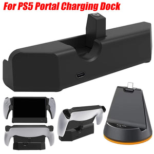 For PS5 Portal Charging Dock Fast Charging Station Indicator Light Charging Stand for Playstation 5 Portal Gaming Accessories