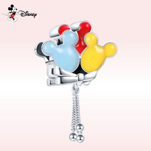 Donald Duck Mickey Mouse 925 Sterling Silver Disney Hot Air Balloon Charms Fit For Pandora Bracelet Bangle DIY Jewelry Making