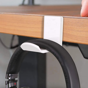 4 Types Universal Headphone Stand Holder Punch-free Desk Wall Mounted Headset Hanger Adhesive Headphones Display Rack Hook