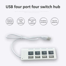 Load image into Gallery viewer, RYRA USB 2.0 Hub USB Hub 2.0 Multi USB Splitter Hub Use Power Adapter 4/7 Port Multiple Expander 2.0 USB Hub with Switch for PC