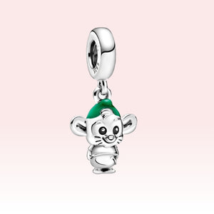 Disney Charms 100% 925 Sterling Silver Original Charms Cute Dog Elephant Beads Fit Pandora Bracelet Bangle DIY Jewelry Making