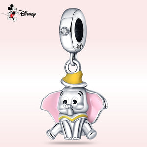 Donald Duck Mickey Mouse 925 Sterling Silver Disney Hot Air Balloon Charms Fit For Pandora Bracelet Bangle DIY Jewelry Making