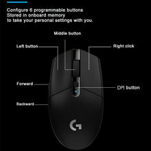 Load image into Gallery viewer, Logitech G304 Wireless Gaming Mouse/HERO 12K Sensor/12,000 DPI/6 Programmable Buttons/250h Battery Life/On-Board Memory for PC