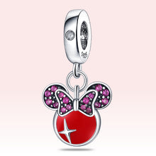 Load image into Gallery viewer, Disney New Original Charms 925 Sterling Silver Red Stawberry Cute Cherry Beads Fit Pandora Bracelet Bangle DIY Jewelry Making