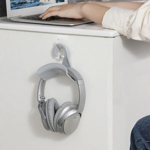 4 Types Universal Headphone Stand Holder Punch-free Desk Wall Mounted Headset Hanger Adhesive Headphones Display Rack Hook
