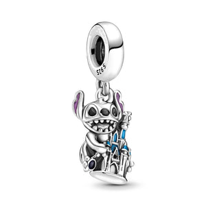 Disney 100th Anniversary Oswald Tinker Bell Celestial Thimble Dangle Charm Fit For Original Pandora Bracelet Diy Jewelry Making