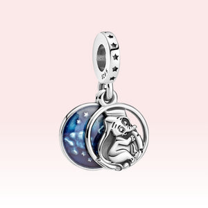 Disney Charms 100% 925 Sterling Silver Original Charms Cute Dog Elephant Beads Fit Pandora Bracelet Bangle DIY Jewelry Making