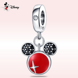 Donald Duck Mickey Mouse 925 Sterling Silver Disney Hot Air Balloon Charms Fit For Pandora Bracelet Bangle DIY Jewelry Making