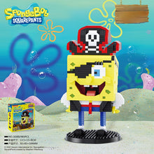 Load image into Gallery viewer, SpongeBob SquarePants Micro particles Block City  Patrick Star Squidward  Charm Kids Toys Birthday Gifts