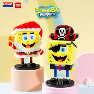 SpongeBob SquarePants Micro particles Block City  Patrick Star Squidward  Charm Kids Toys Birthday Gifts