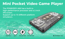 Load image into Gallery viewer, POWKIDDY A66 TRIMUI Ultra-Small Mini Transparent Metal Shell Game Console Supports Adding ROM