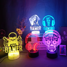 Load image into Gallery viewer, 3D Night Light Lamp Gaming Room Desk Setup Decor table Game Console Icon Logo Sensor Light Kids Child Bedside Gift Birthday Xmas